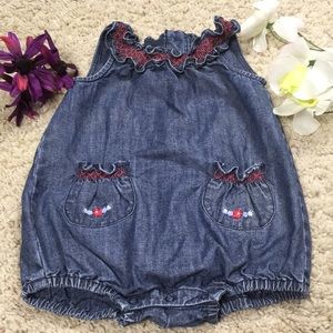 NWT Janie /& Jack STRIPE STORY 12 18 M 2 4 5 6 8 Bow Jumpsuit $59 Romper Blue